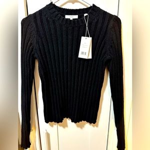 Vince Ribbed Knit Crew Sweater